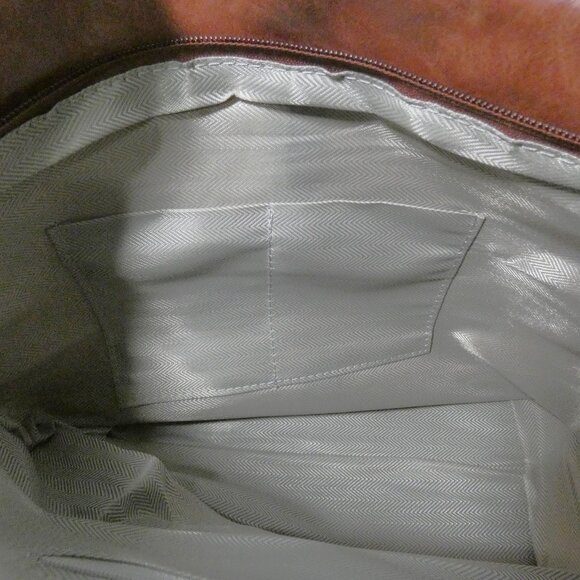 New PU Rust Bucket Bag Pocketbook with Interchangable Straps-Peacock & Sunflower - Picture 10 of 11